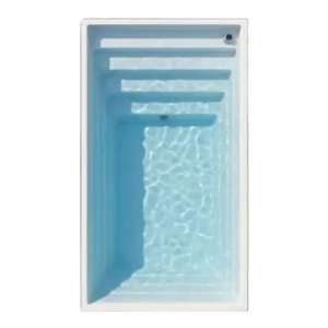 A larger format mini pool designed for flexibility.